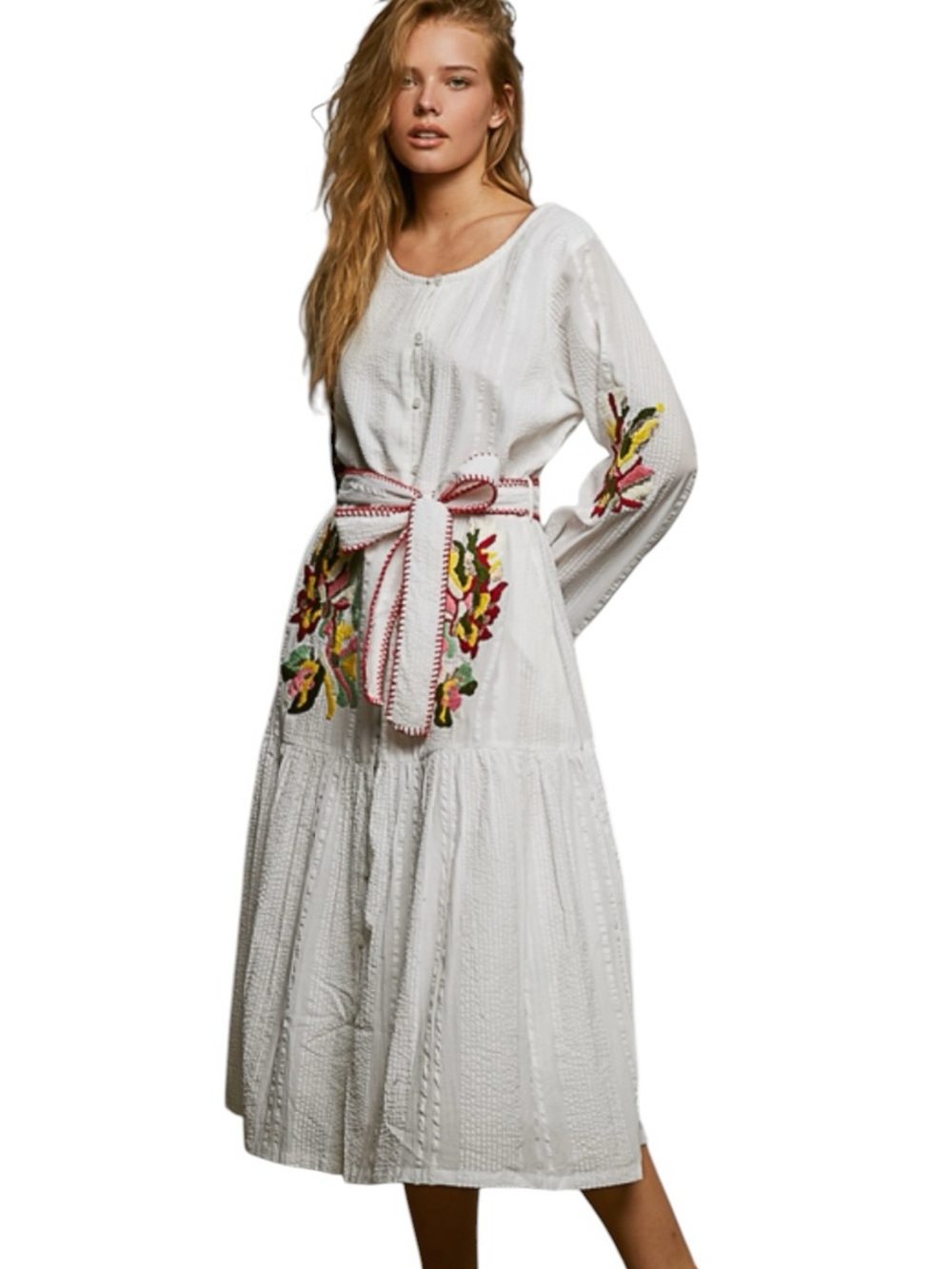 305:  POL NEW DRESS OFF WHITE (C)